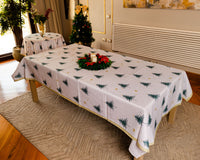 The Christmas tree stars table cover
