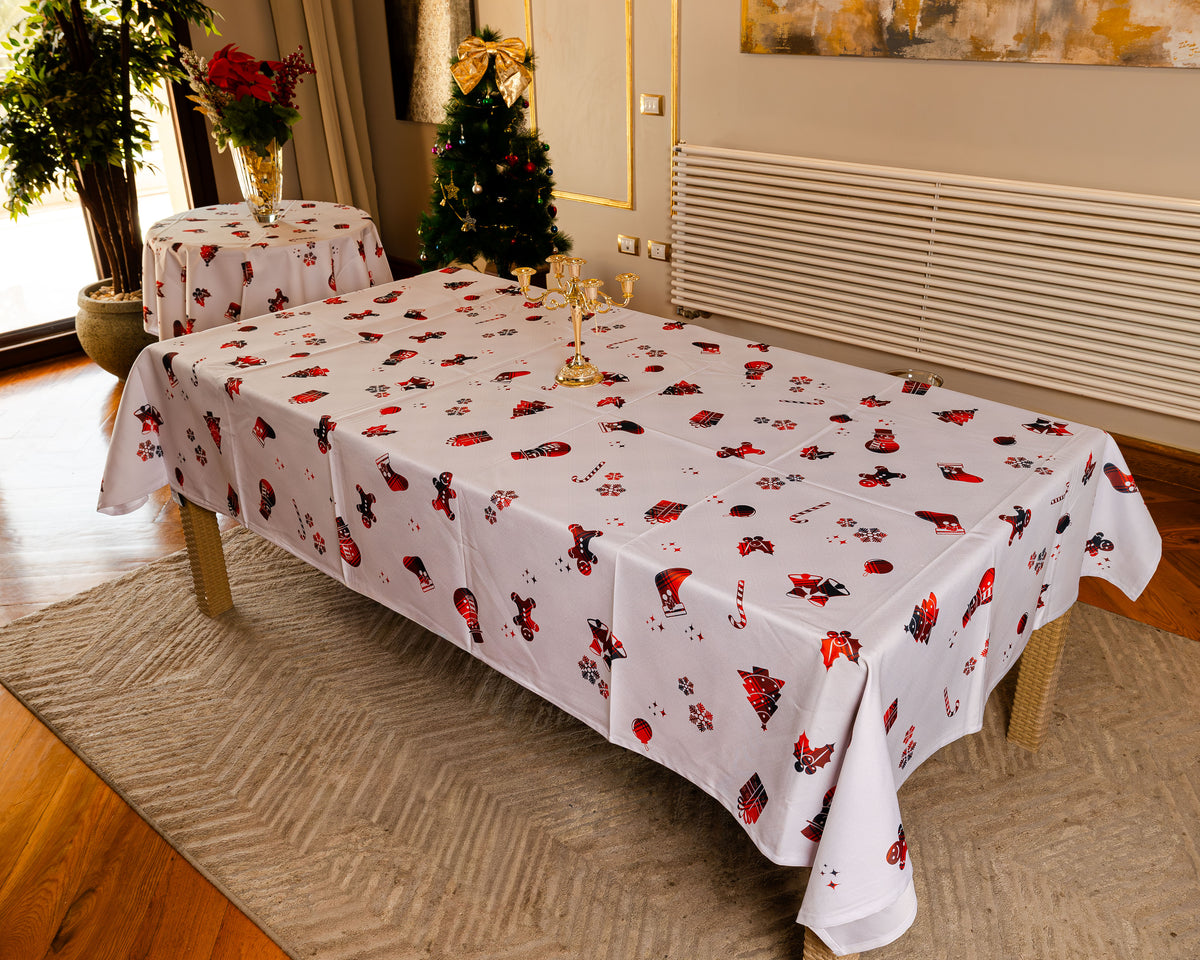 The Gingerbread Christmas Joy table cover