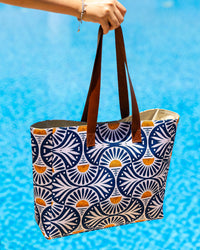 The Geo Indigo tote bag