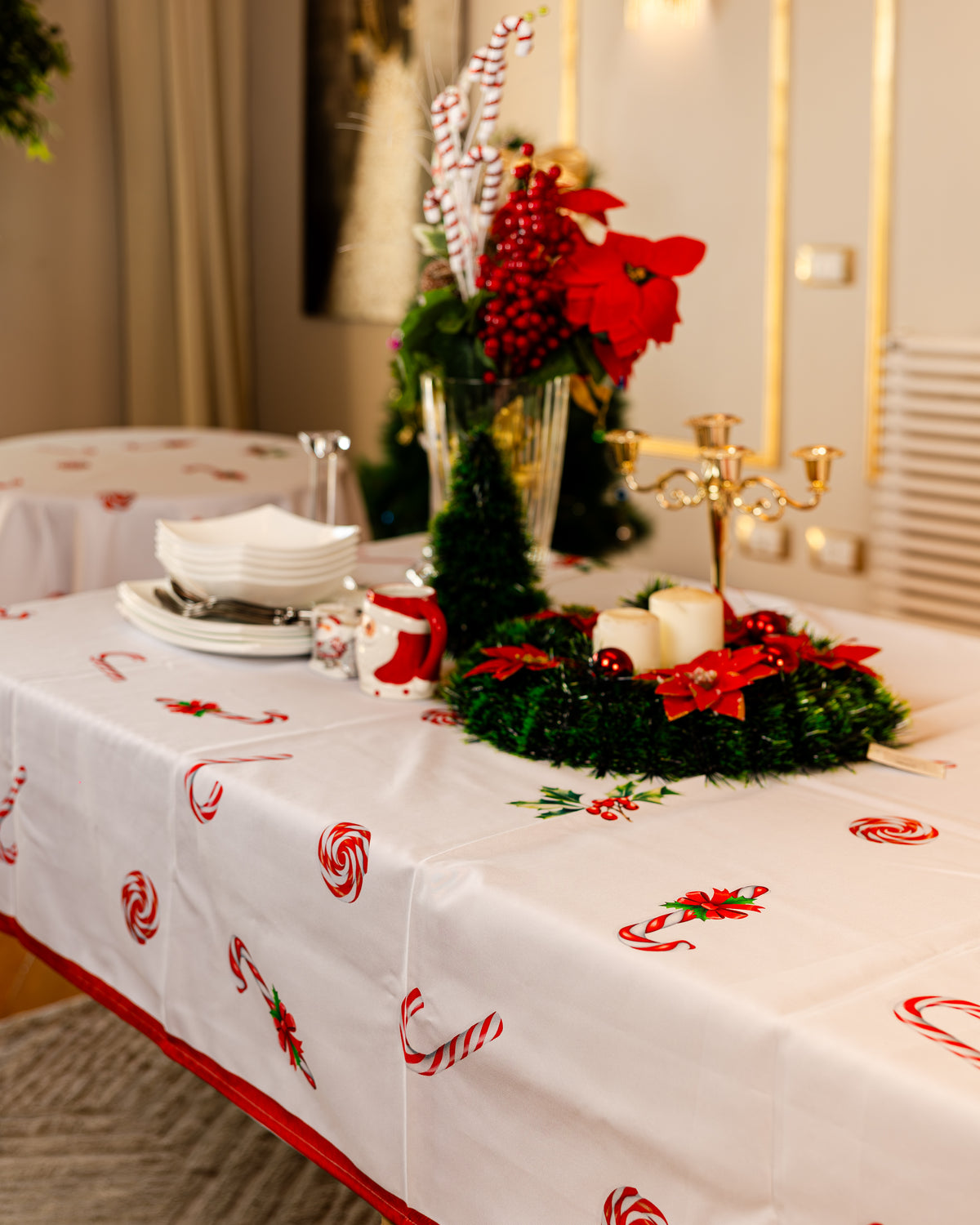 The Sugarplum Symphony table cover