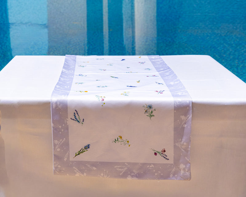 The Lavender dreams table runner – alternate view | Omash