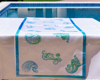 The Colourful Paisley table runner