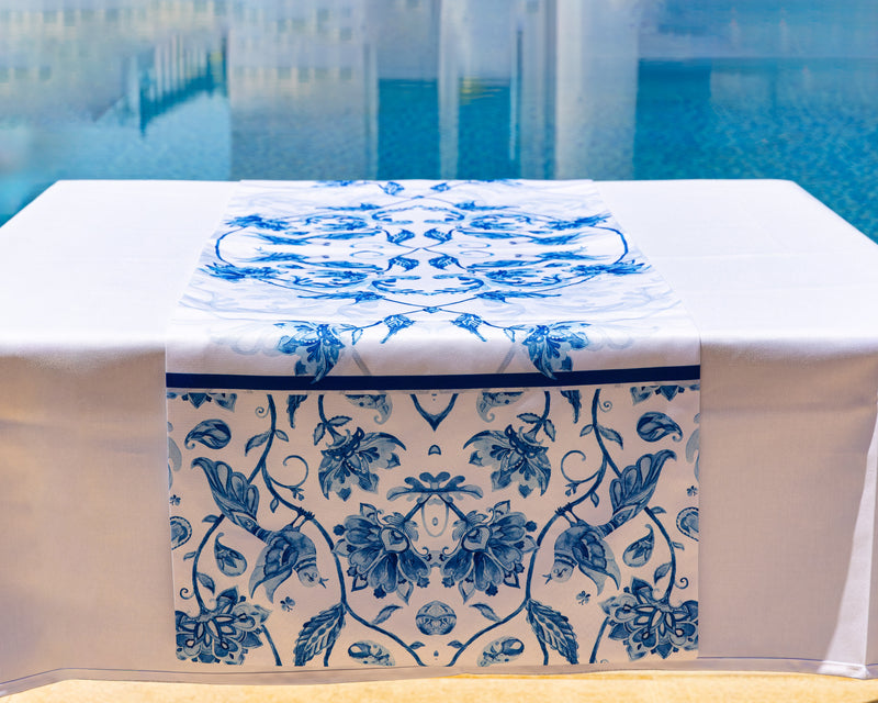 The Heavenly garden table runner – alternate view | Omash