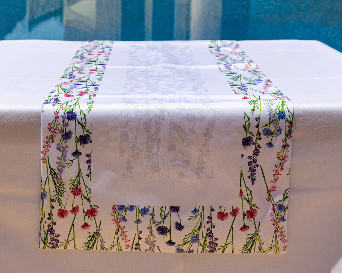 The Abstract Blossom table runner