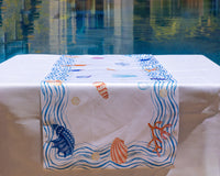 The Seashell waves table runner