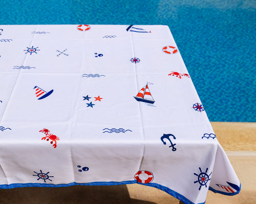 Nautical marine table cover-225