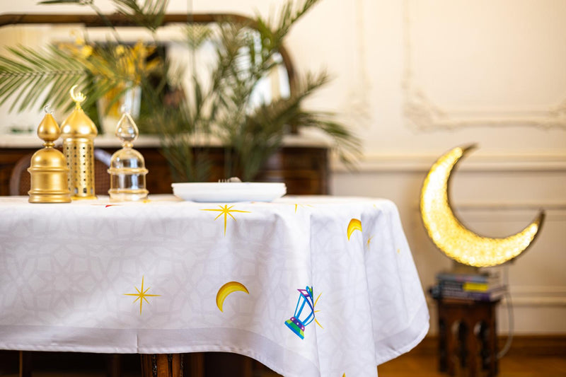 The Colourful fawanis table cover