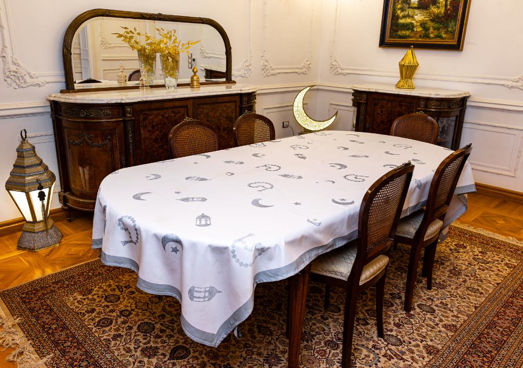 The Silver Sebha Table Cover