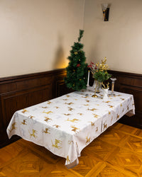 The Golden Reindeers Christmas table cover- 163