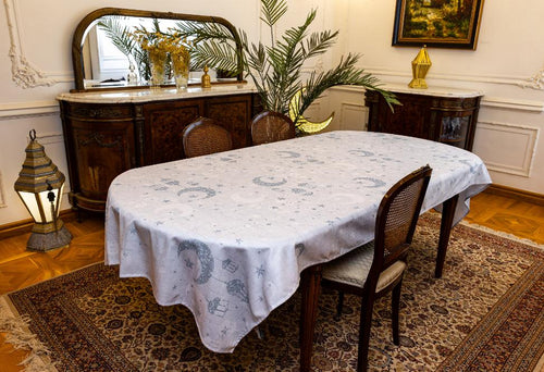 The Magical Silver Crescent table cover- 083