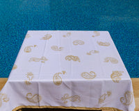 The Beige Paisley table cover-222