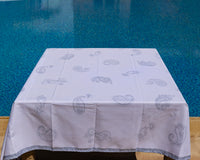The Grey Paisley table cover-223