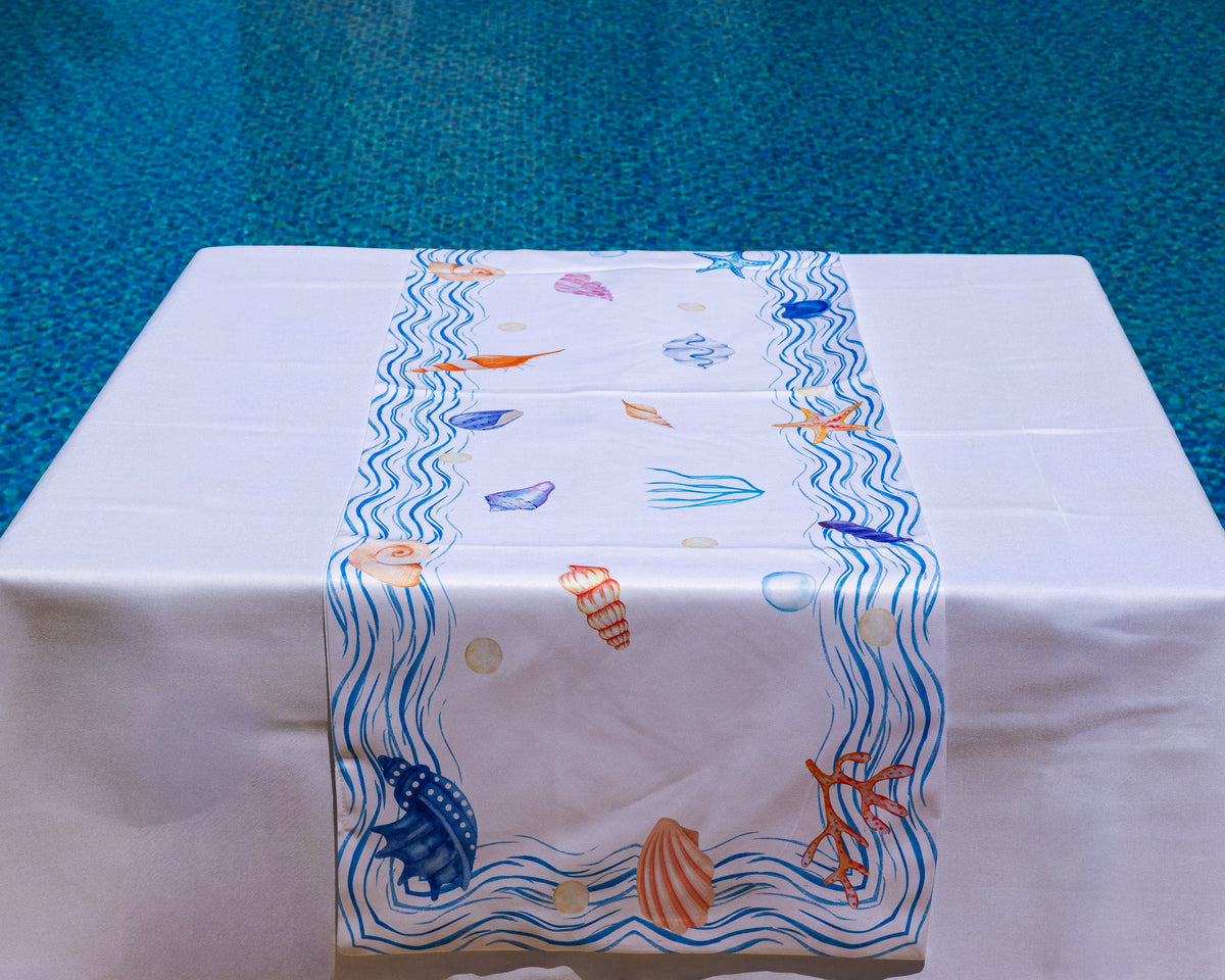The Seashell waves table cover- 221
