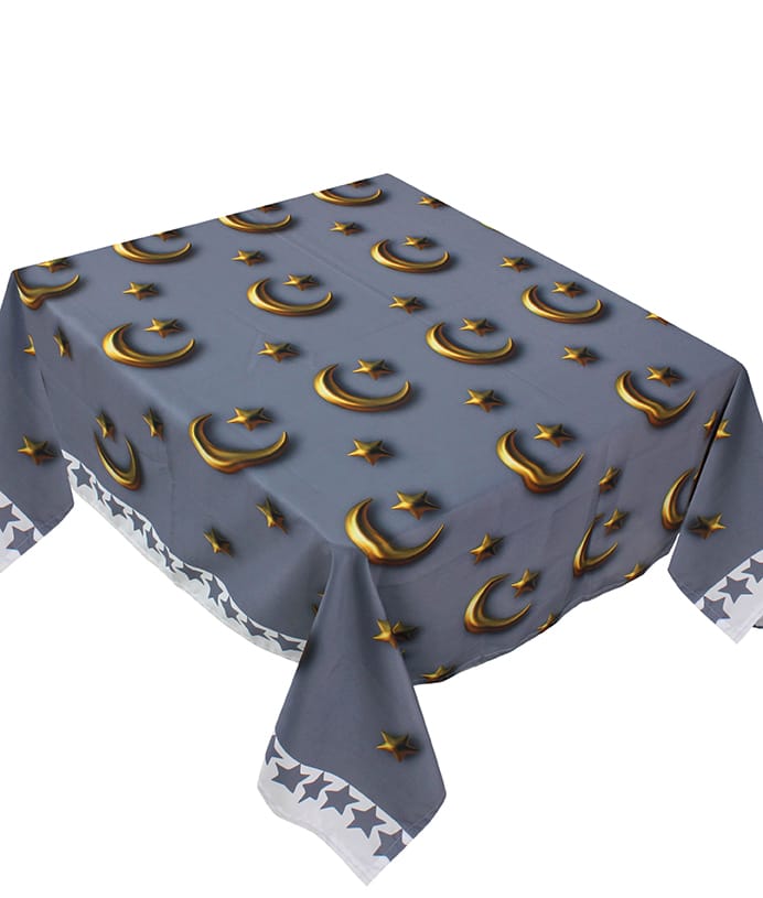 The 3D crescent and star table cover