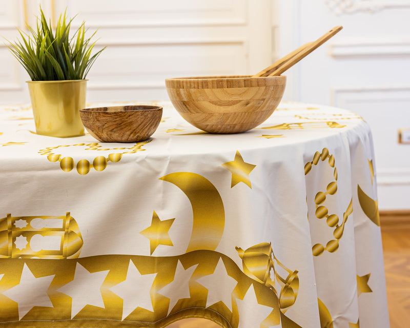 The golden sebha table cover