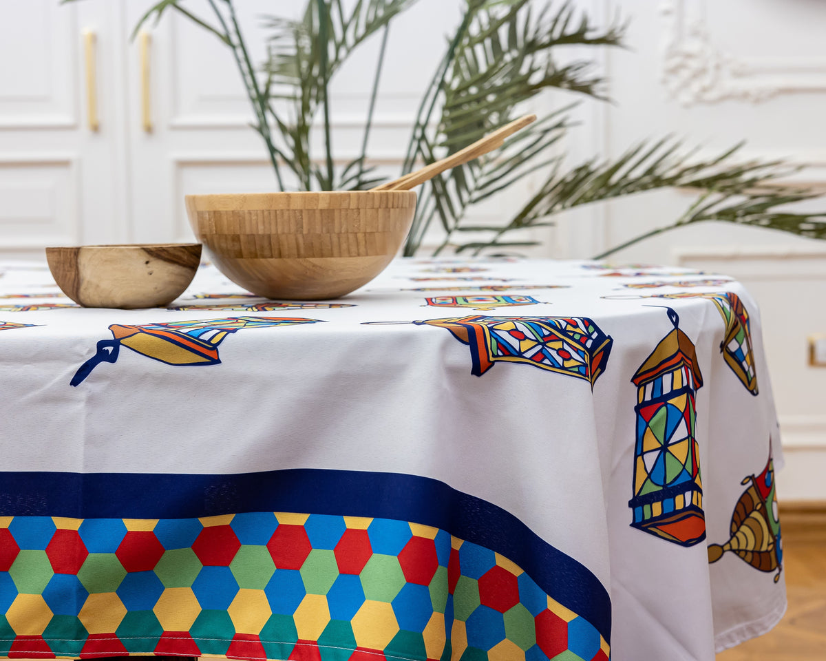 The Colourful Lantern Table Cover