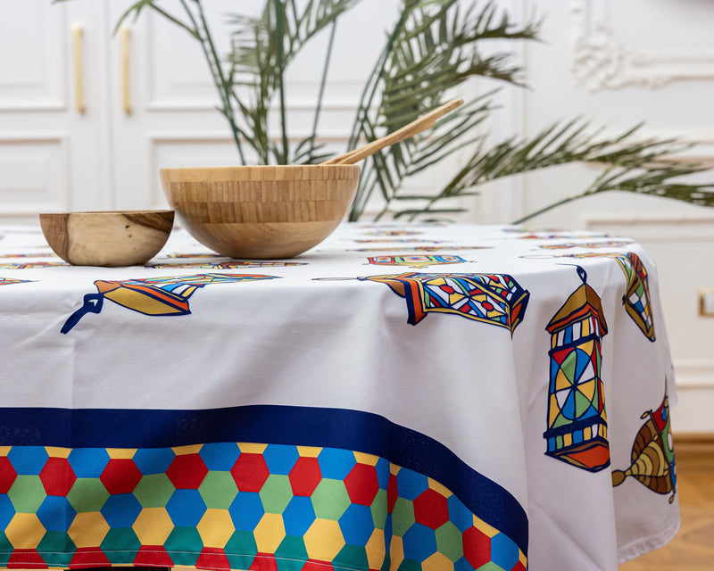 The Colourful Lantern table cover