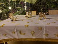 The Golden Mini Fawanis and Stars Table Cover