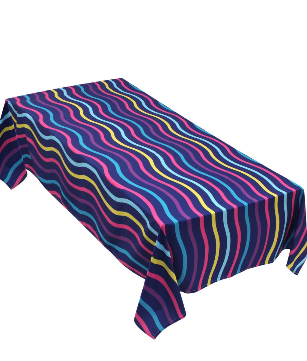 The Wavy stripes table cover