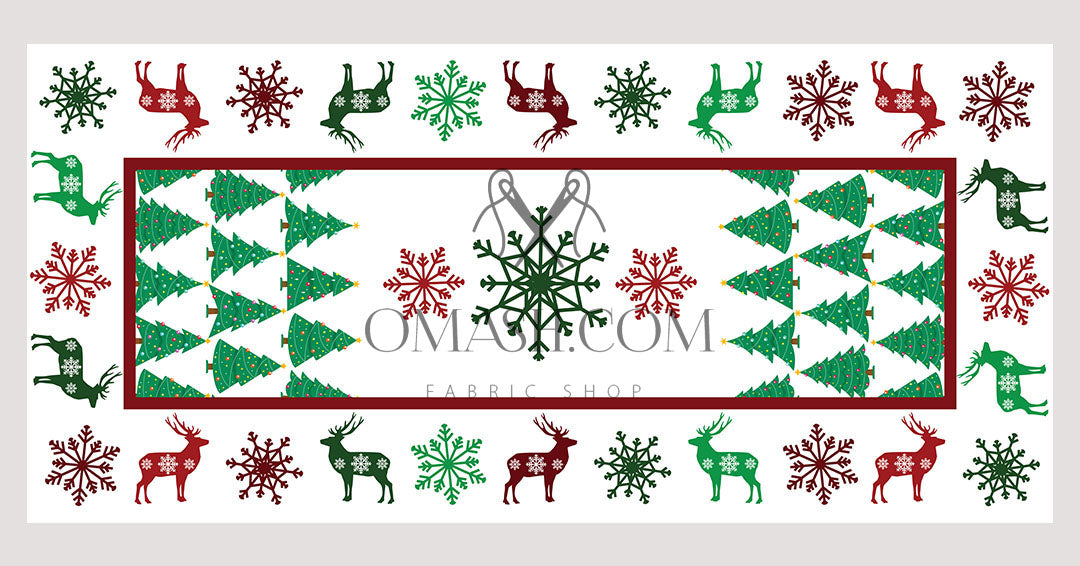 The Christmas Reindeers Table Cover