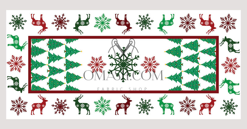 The Christmas Reindeers Tablecover
