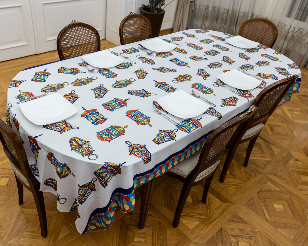 The Colourful Lantern table cover
