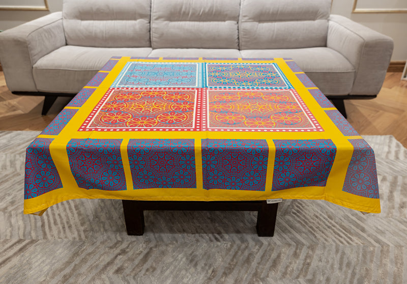 The Multi colour table cover