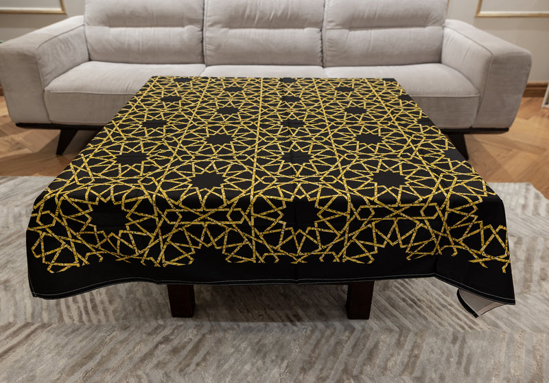 The Golden black table cover