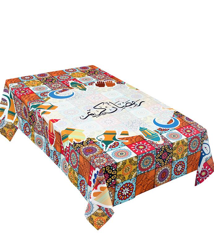 The patchwork Ramadan Karim table cover