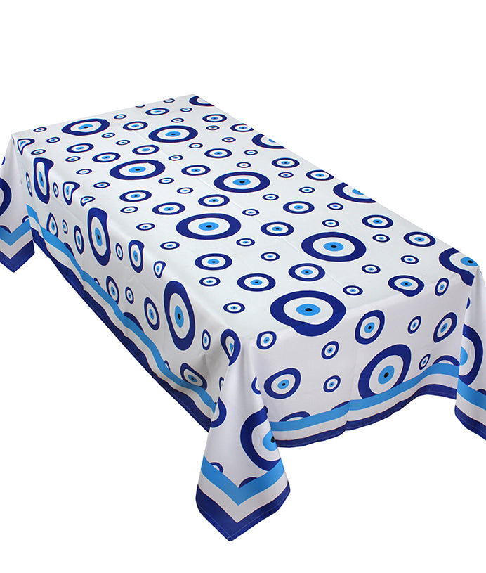 The Blue Round Eyes Table Cover