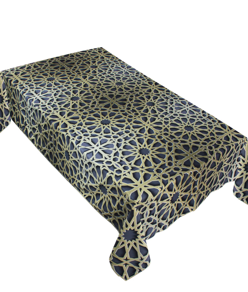 The 3D golden table cover