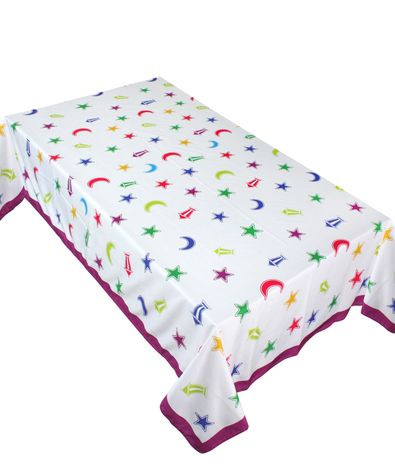 The colourful Ramadan icons table cover