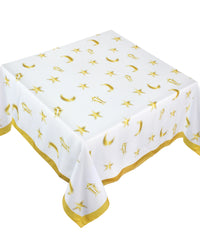 The Golden Mini Fawanis and Stars Table Cover