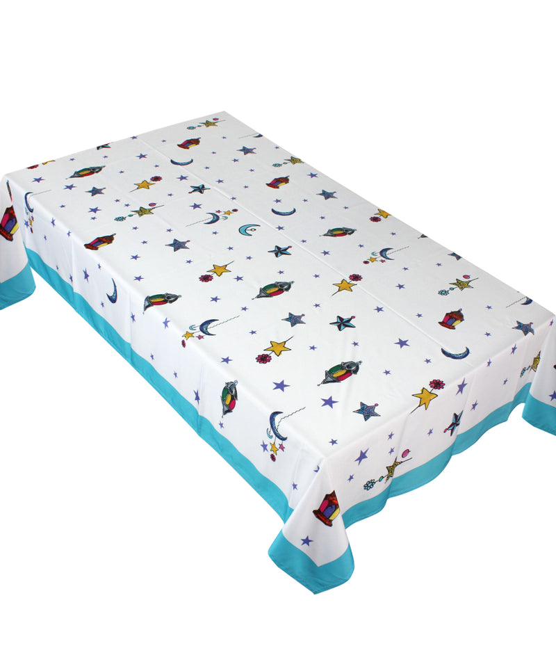 The festive ramadan icons table cover