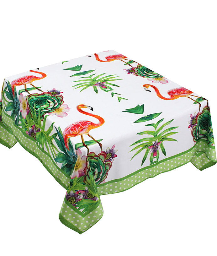 The green flamingo Table Cover