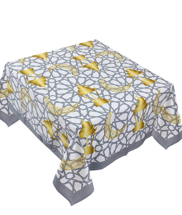 The Islamic Golden lanterns table cover