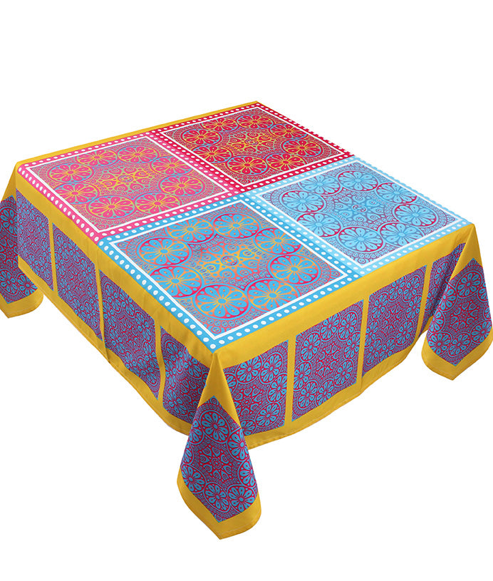 The Multi colour table cover