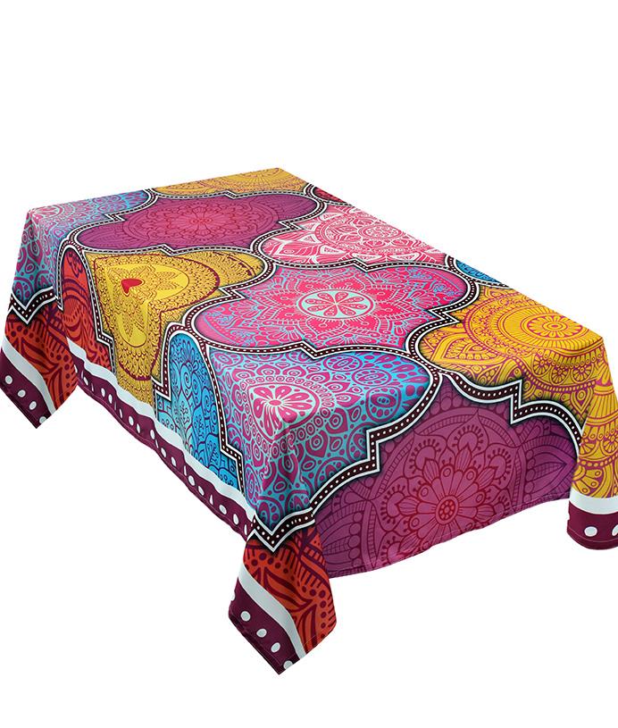 The pink mandala table cover