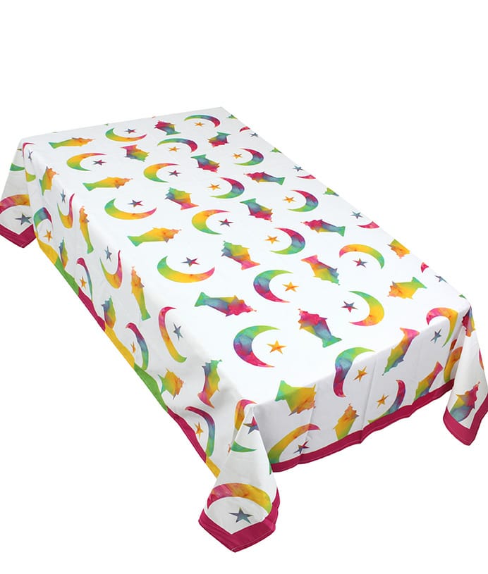 The colourful brushed fawanis table cover