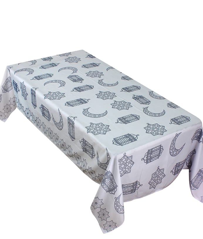 The Grey Lantern and Crescent table cover