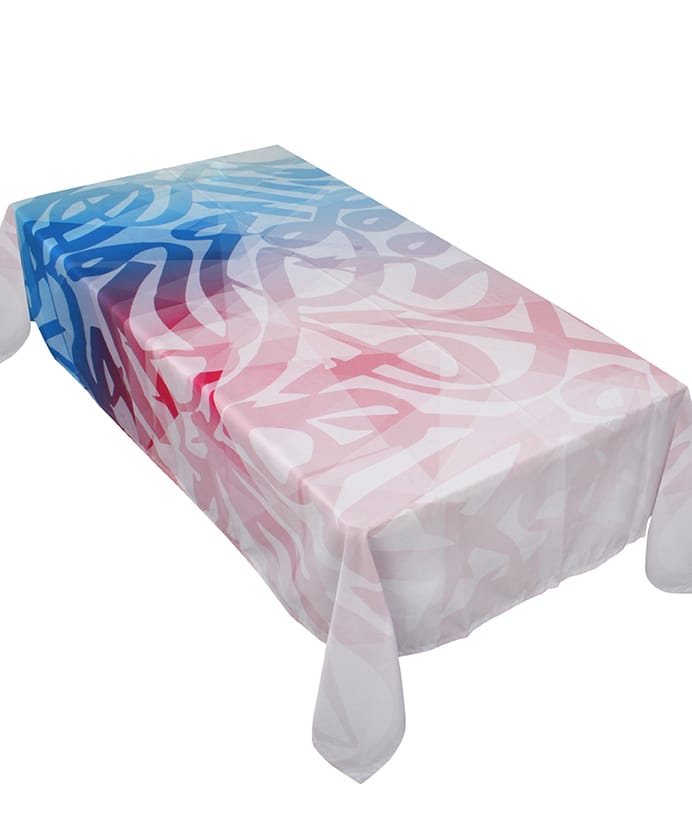 The Colourful Calligraphy table cover