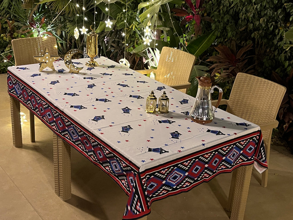 The badawi lanterns table cover